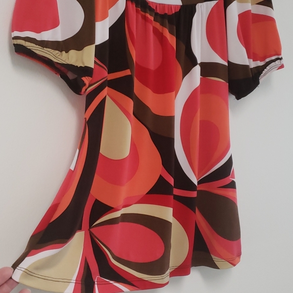 🎉HP🎉 Vintage retro square-neck blouse - Picture 3 of 12